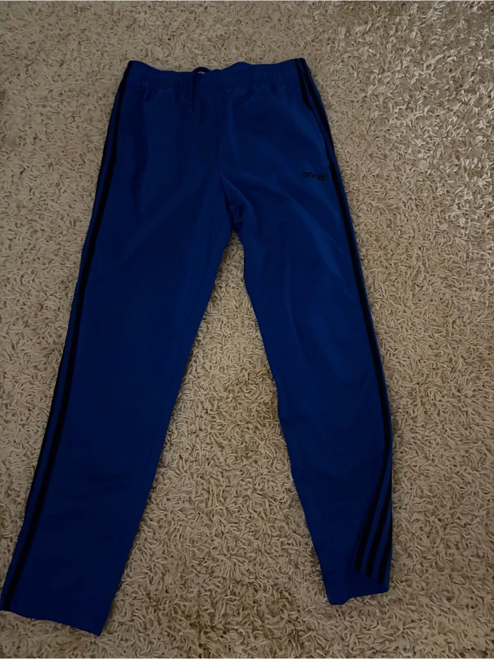 adidas Royal Blue Men's /Boys Jogger Pants with Black Side Stripes